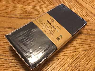 cloth dinner napkins (dark gray) - 18 x 18