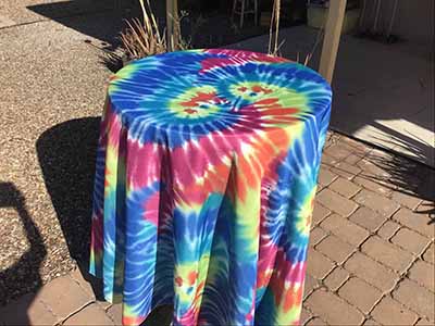 round tablecloths (tie-dye) - 108