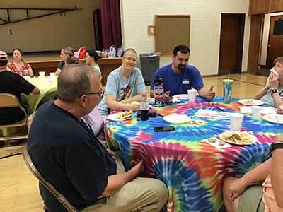 round tablecloths (tie-dye) - 108