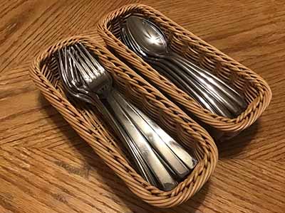 silverware baskets (4 x 10)