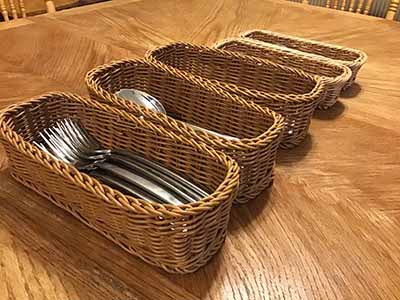 silverware baskets (4 x 10)