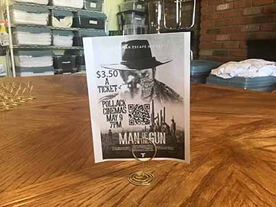 table top card/sign holders (gold metal)