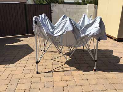slant leg canopy tent (10 ft. x 10 ft.) - silver