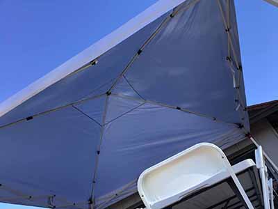 slant leg canopy tent (10 ft. x 10 ft.) - silver