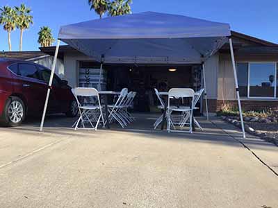 slant leg canopy tent (10 ft. x 10 ft.) - silver