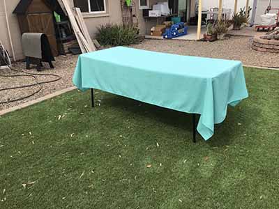 rectangle tablecloths (Tiffany blue) - 60 x 102