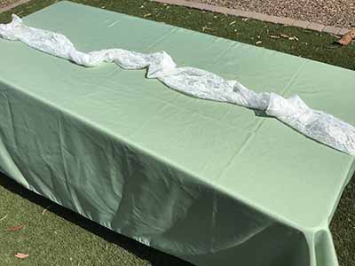 table runners (lace, white) - 14 x 108