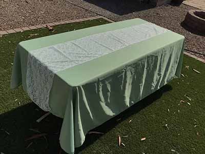 table runners (lace, white) - 14 x 108