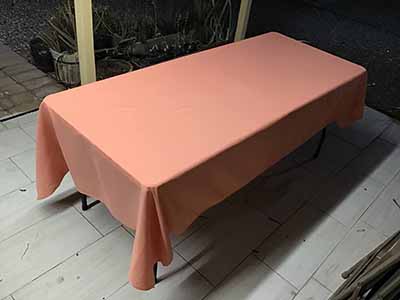 rectangle tablecloths (peach coral) - 60 x 102