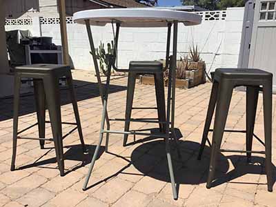 bar stools (steel, dark gray/graphite) - 30 high