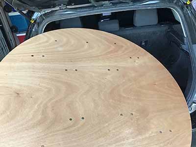 4 foot round tables (wood top)