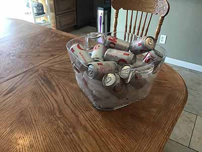 square party tub / drink and ice bucket (transparent)