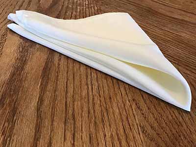 cloth dinner napkins (ivory) - 17 x 17