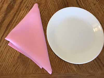 cloth dinner napkins (pink) - 17 x 17