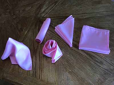 cloth dinner napkins (pink) - 17 x 17