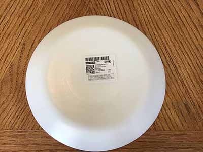 salad plates - glass (white, Oftast) - 7 1/2”