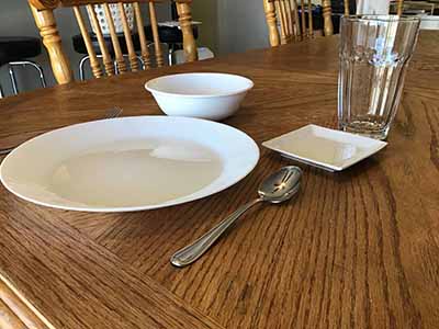 appetizer plates - porcelain (Acopa, bright white) - 4 square