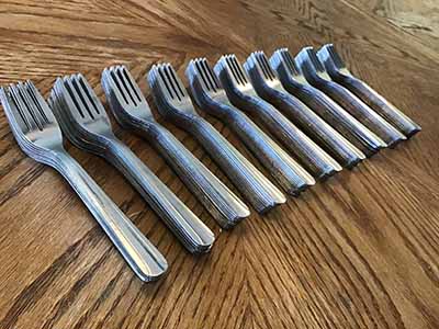salad forks (stainless steel, Choice Dominion, 6 1/8 18/0)