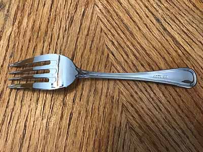 dessert fork (stainless steel, Acopa Edgeworth 6 3/4 18/8)