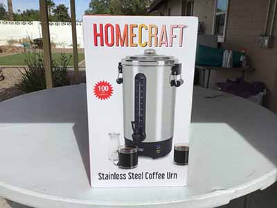 100-cup coffee urn / hot water heater