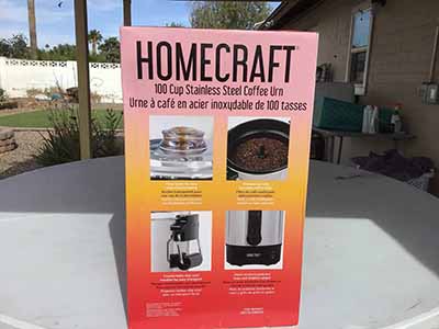 100-cup coffee urn / hot water heater