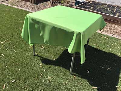 square tablecloths (apple green) - 54