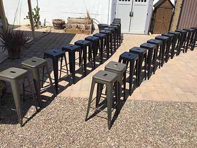 bar stools (steel, dark gray/graphite) - 30 high