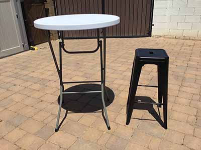 bar stools (steel, black) - 30 high