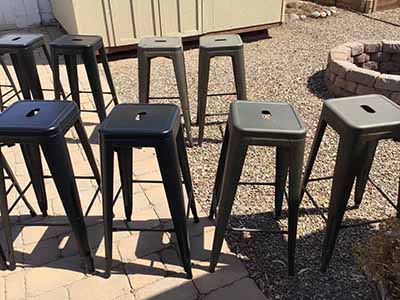bar stools (steel, dark gray/graphite) - 30 high
