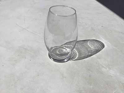 glass vase - 6 7/8