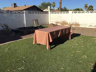 rectangle tablecloths (latte rose) - 60 x 120