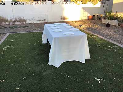 rectangle tablecloths (ivory) - 60 x 126
