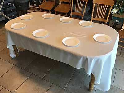 rectangle tablecloths (ivory) - 60 x 126