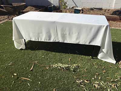 rectangle tablecloths (ivory) - 60 x 126
