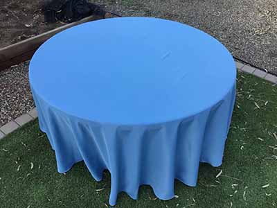 round tablecloths (steele blue) - 120