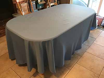 round tablecloths (steele blue) - 120