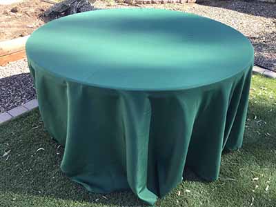 round tablecloths (forest green) - 120