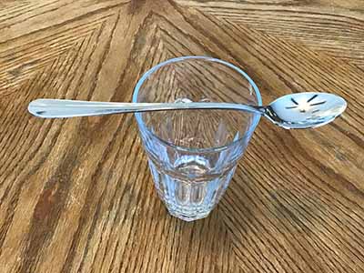 iced tea spoon (stainless steel, Acopa Brigitte 8 18/10 heavy weight)