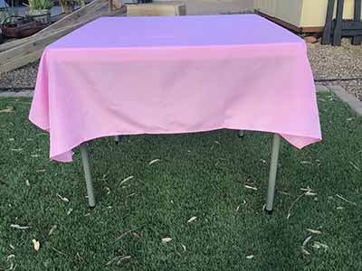square tablecloths (pink) - 54
