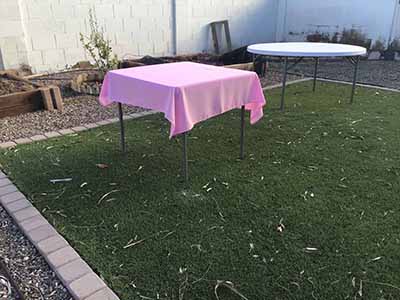square tablecloths (pink) - 54