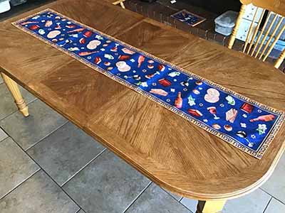 table runners (Passover, Jewish seder matzo) - 13 x 72