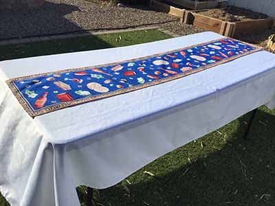 table runners (Passover, Jewish seder matzo) - 13 x 72