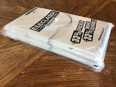 rectangle tablecloth (white, plastic, disposable) - 54 x 108