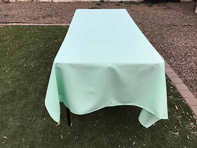 rectangle tablecloths (mint green) - 60 x 102