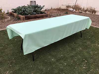 rectangle tablecloths (mint green) - 60 x 102