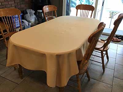 rectangle tablecloths (peach) - 60 x 102