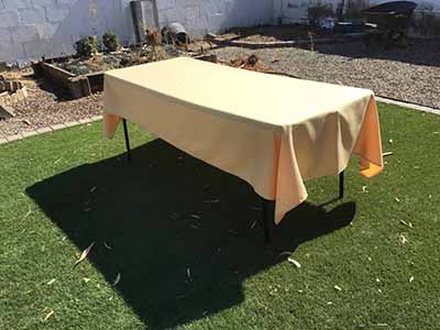 rectangle tablecloths (peach) - 60 x 102