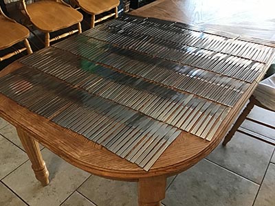 dinner knives / butter knives (stainless steel, Choice Dominion, 8 3/8)