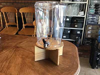 3.5 gallon beverage dispenser with ice core (acrylic)