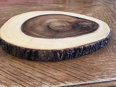 wood serving platter (10-11 diameter)